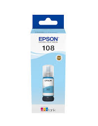 Epson 108 EcoTank Light Cyan ink bottle