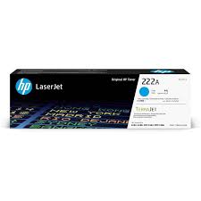 HP 222A Original Toner Cartridge for HP LaserJet Pro 3203, 3288, MFP 3303, MFP 3388 Printer Series - Cyan W2221A