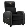 COUGAR Ranger Elite Gold Gaming Sofa, Plush Velvet Upholstery, Side Pocket, Foldable Footrest & Reclining Backrest - Image 5