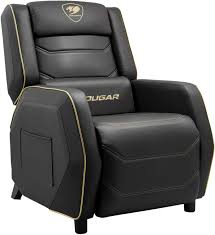 Cougar Gaming Sofa Ranger S, Steel-Frame, Breathable Pvc Leather, With Lumbar Pillow, 157° Recliner System, 160Kg Weight Capacity- Orange