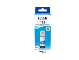 Epson 112 EcoTank Pigment Cyan ink bottle
