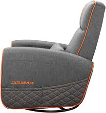 Cougar FIDOM Gray Sofa Chair, Breathable Imitation Linen Upholstery, Lumbar Support, Recline, Swivel & Rock Features, Up to 150kg Weight Support, Specialized Padding | 3MFDFGRO.0001 - Image 3