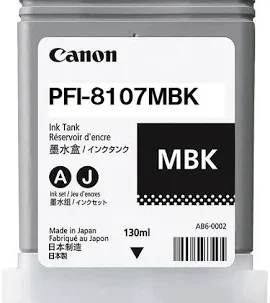 Canon PFI-107 BK Black Ink Cartridge (130ml) CPFI107BK